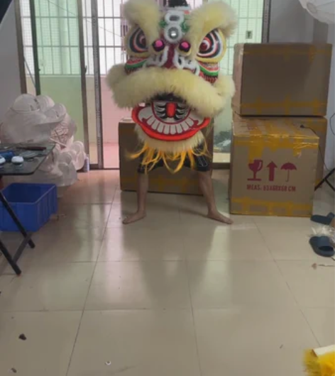 醒狮老夫子款三号狮 米黄色定制款 整套包含...