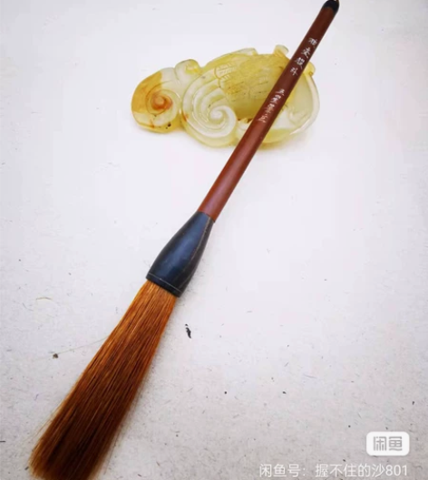 老毛笔，80年代精品狼毫提斗一支，顶级长峰...