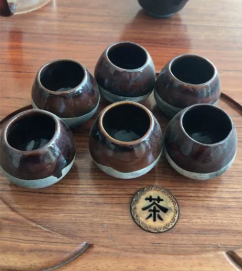 老鸡心杯子6个完整的,包老,喝茶神器,未使...