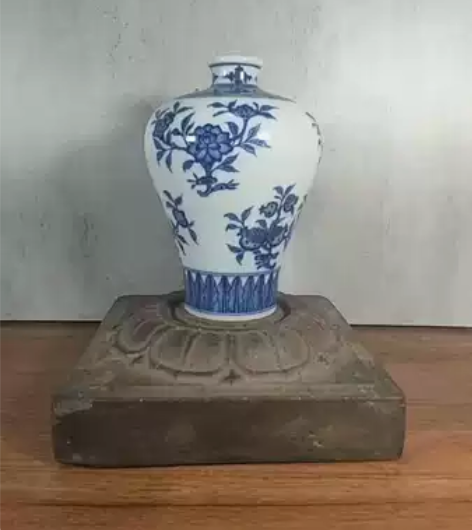 柴窑,青花,仿雍正,三多花卉,梅瓶,花器,...