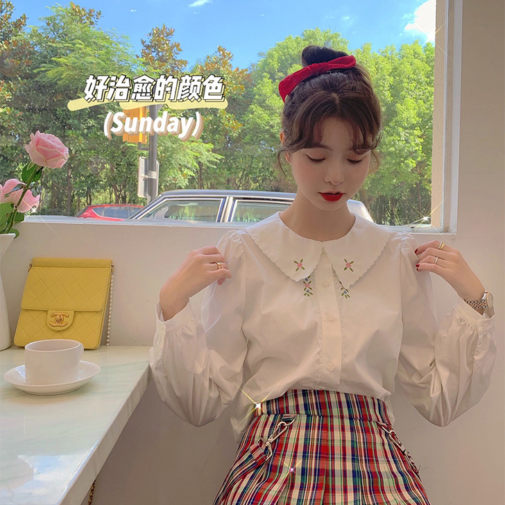 范智乔 衬衫  和裙子一起拍才出哦