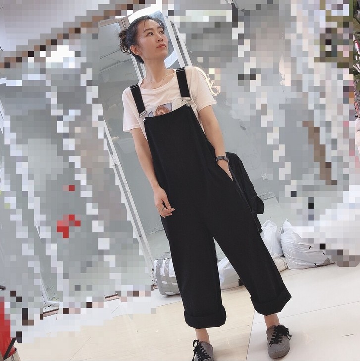 【傲娇东南妈】简约H版洋气背带连体裤颜色分...