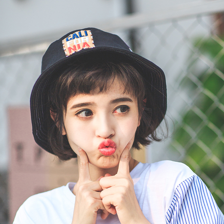 ins渔夫帽女韩版百搭潮原宿遮阳帽子男软妹...