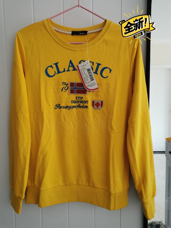 全新正品特步女款套头卫衣