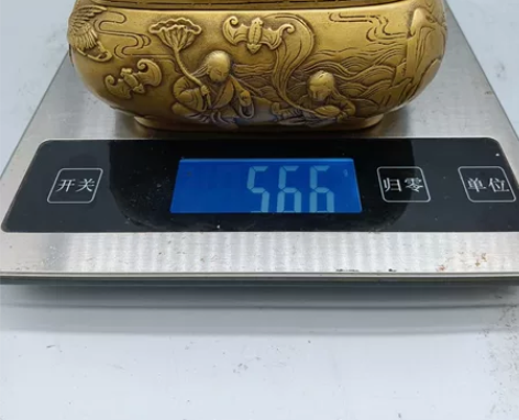 古玩铜器收藏,二仙熏香炉,形制端正,做工精...