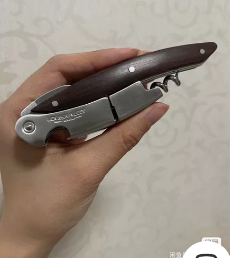 Laguole小拉吉奥乐黑檀木海马刀开瓶器...