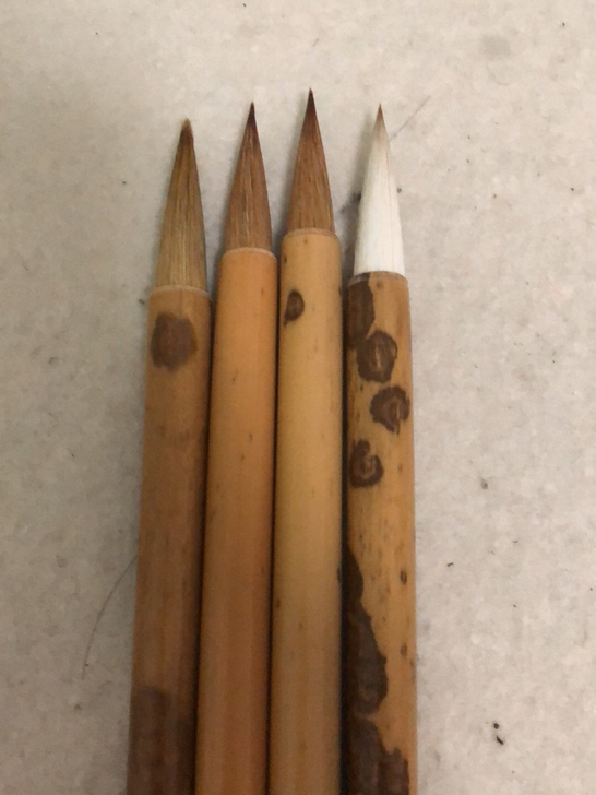 4支大楷狼豪毛笔,上洋笔庄出品 规格 1....