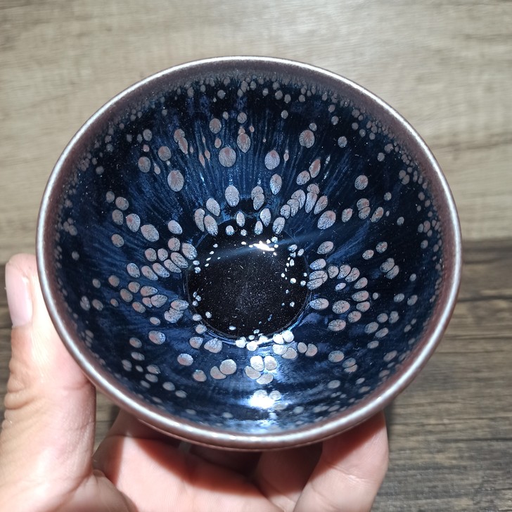 【品名】星空油滴敛口盏