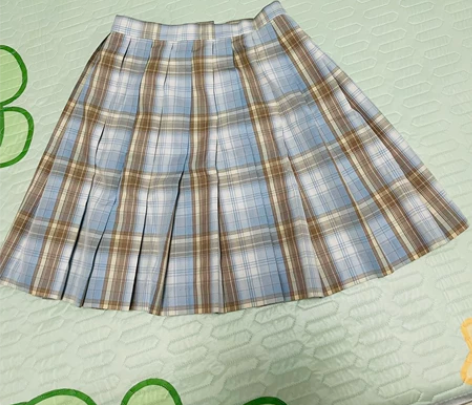 蓝色JK群 内设口袋 S码，几乎全新 买小...