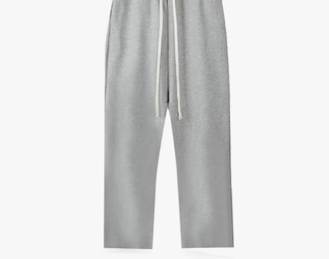 Chill77美式复古灰色加绒裤子女秋冬欧...