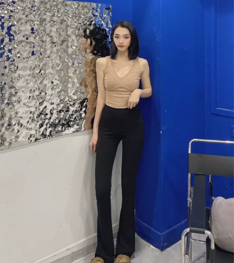 实拍阔腿裤 莫代尔棉的 超级显瘦 能穿到1...
