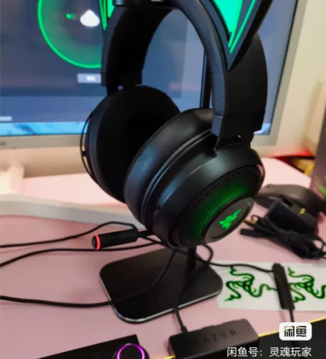 Razer正品雷蛇北海巨妖猫萌版粉晶,黑色...