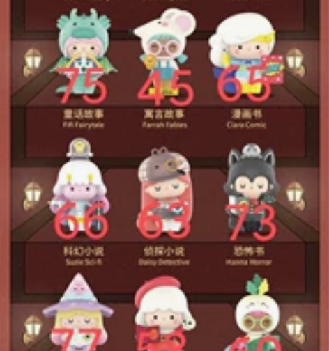 泡泡玛特密语娃娃Momiji图书俱乐部系列...