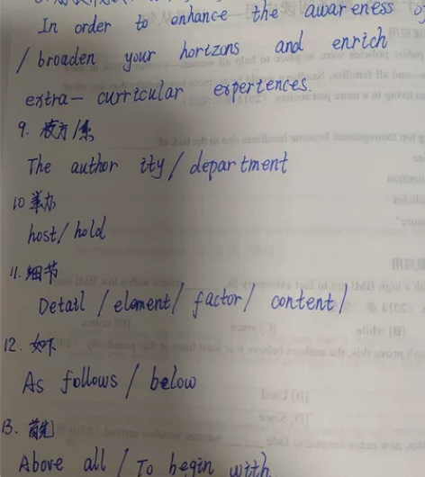 考研英语二作文模版+笔记 笔记内容包括(大...