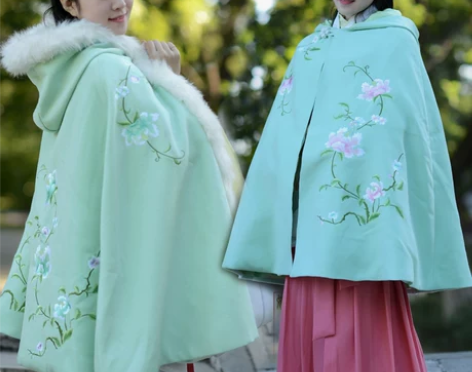 [如梦霓裳]汉服女装 斗篷[芙蓉月(六]羊...