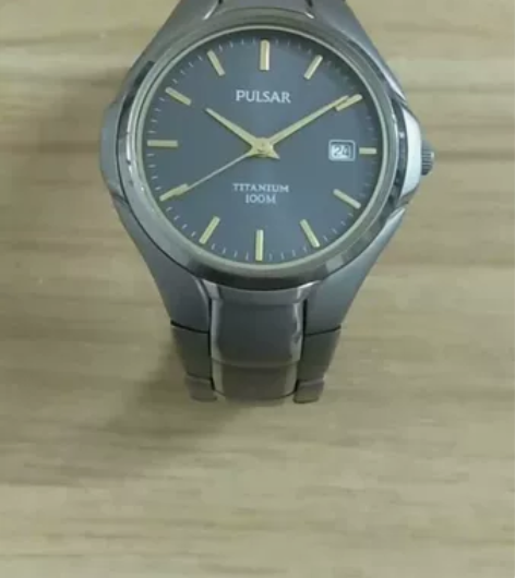 二手正品PULSAR钛合金石英男表，精工旗...