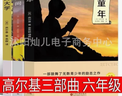 完整版高尔基三部曲童年在人间我的大学正版包...