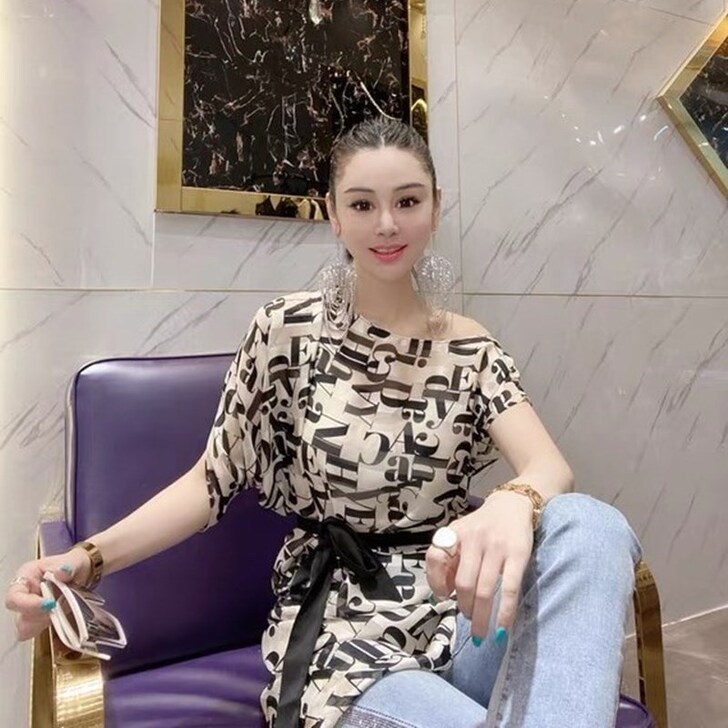 蕾丝雪纺衫