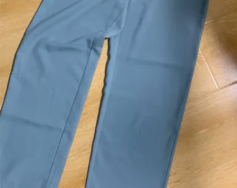 垂坠感高腰西装阔腿裤女春夏 淡蓝色 包邮如...