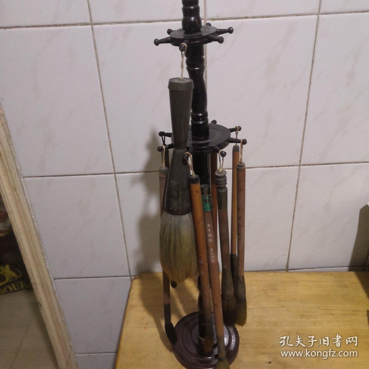 老毛笔 一架9个 实物拍图 看图下单
