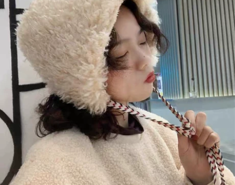 冬季毛绒帽可爱少女护耳毛毛帽加厚保暖帽子，...
