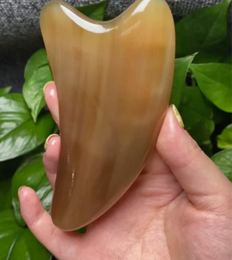 全新 徽梳坊白水牛角刮痧板 个人收藏品 全...