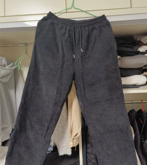 加绒灯芯绒9分裤 2xl 几乎全新 没...