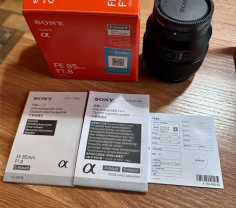 Sony FE 85 1.8全画幅镜头,买...