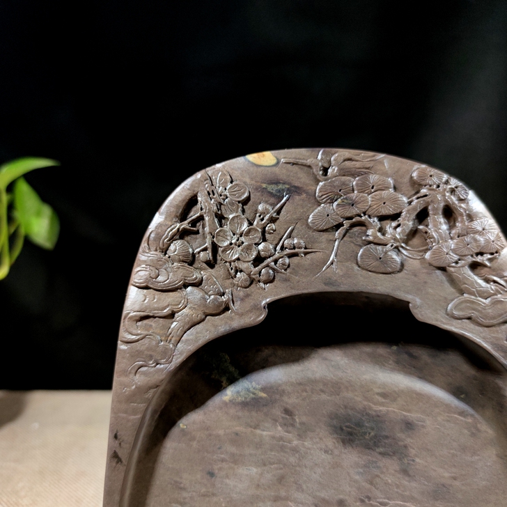 梅花坑花鸟砚