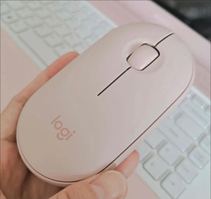 罗技pebble鹅卵石2.4G蓝牙双模静音...