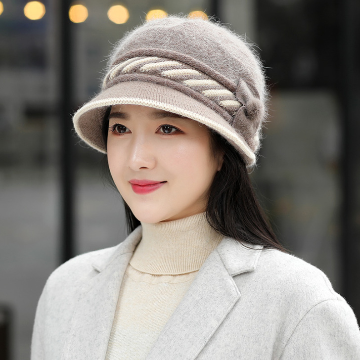 雪林鹿 帽子 枣红色