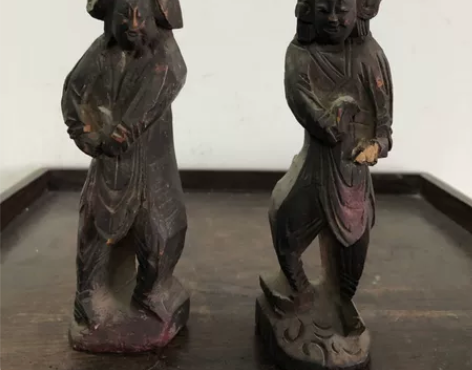 清，人物木雕，富态丰满，多少有点唐人的情愫...