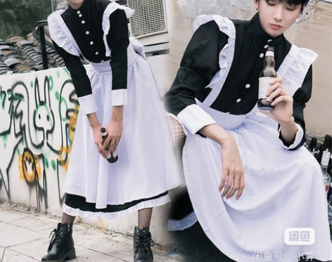 【猫老师】男女仆装女装大佬cosplay服...
