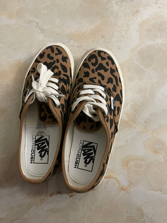 vans豹纹鞋