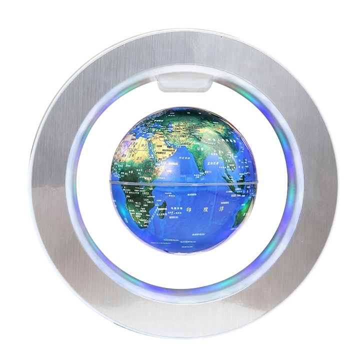 磁悬浮地球仪悬浮,有灯光,公司发的,家里已...