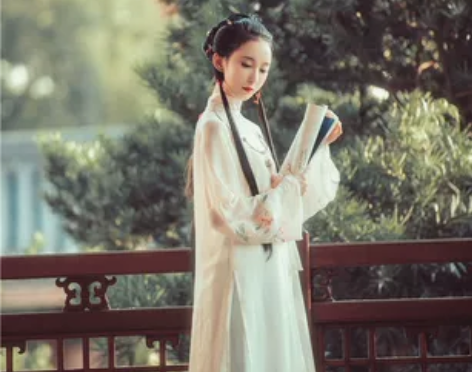 兰若庭汉服海棠春立领纱衫绣花渐变印花套装 ...