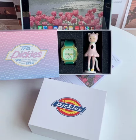 Dickies学生手表女小栗子冰块联名款撞...