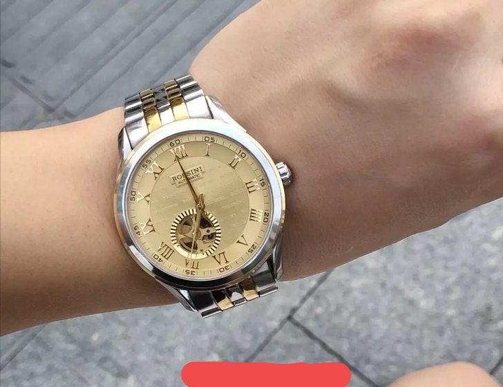 罗西尼18K金机械表 罗西尼6519全自动...