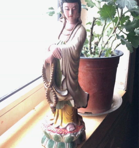 木雕工艺品摆件高度35厘米,品相如图 感兴...