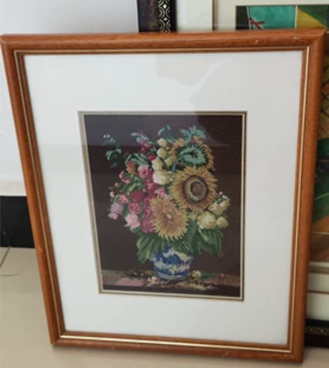 处理几个带框装饰画工艺画，前段时间家中重新...