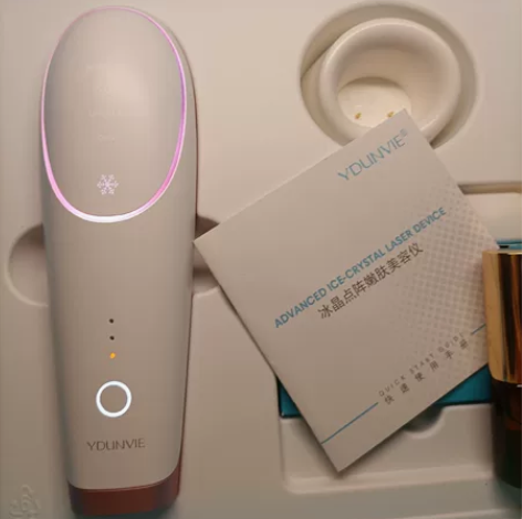 易科美ICE家用嫩肤美容仪冰晶点阵无痛淡化...