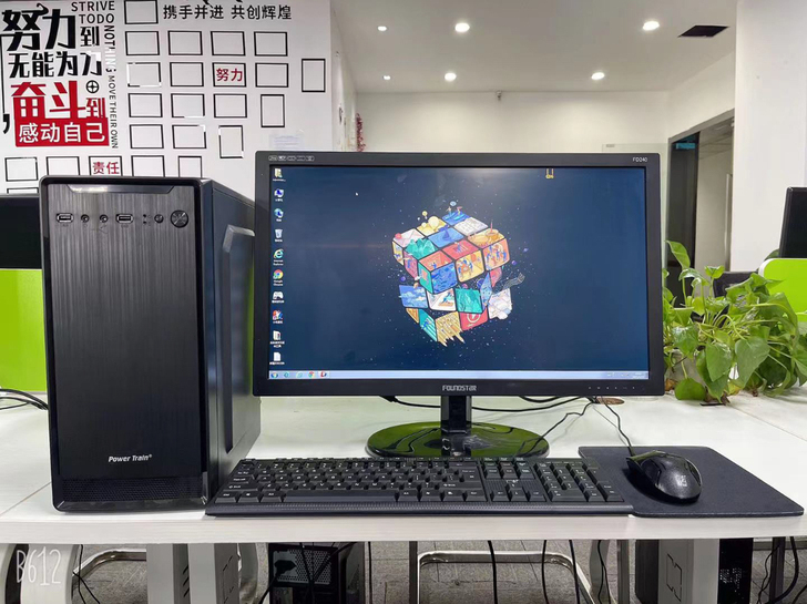 联想品牌机 公司自用办公电脑  台式办公电...