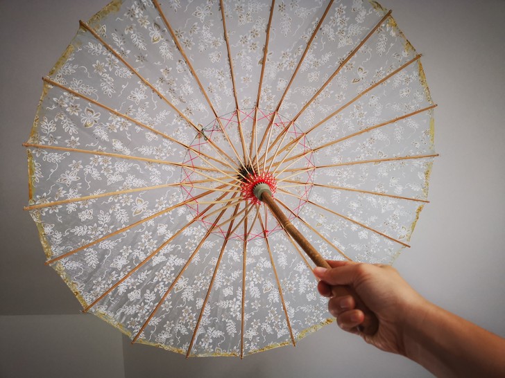 传统古典古风汉服手工蕾丝伞(非油纸伞)