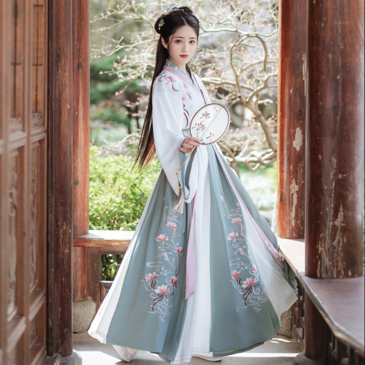 玉春香子南记原创传统中国风汉服女晋制襦裙十...