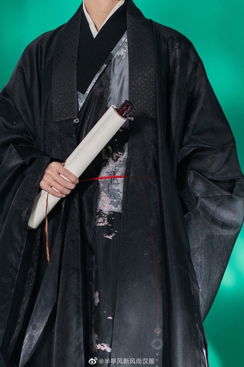 华裳九州半亭风原创明制汉服披风8色大袖