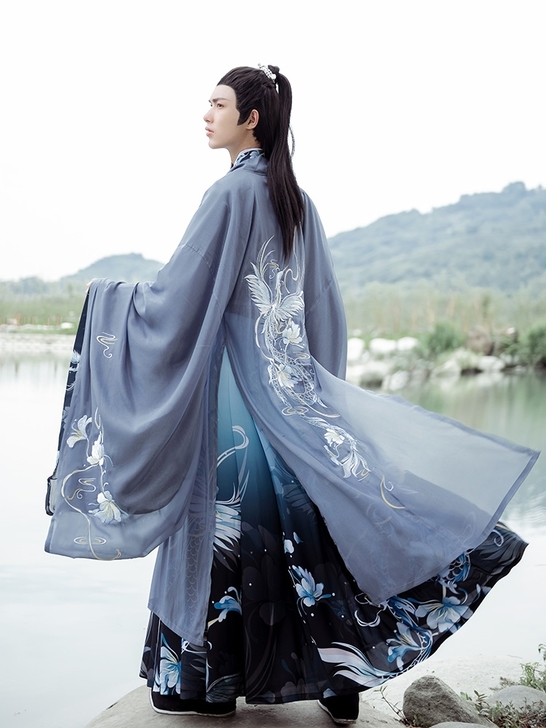 汉服大袖衫如梦霓裳汉服女装情侣装大袖衫若耶...