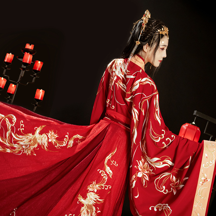 如梦霓裳x神都夜行录联名烛龙九凤汉服男女大...