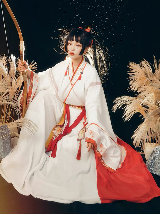 宿问白露晋制原创汉服女齐腰襦裙中国风非古装...