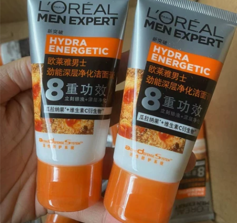 莱雅男士洗面奶劲能深层净化洁面乳膏清洁控油...