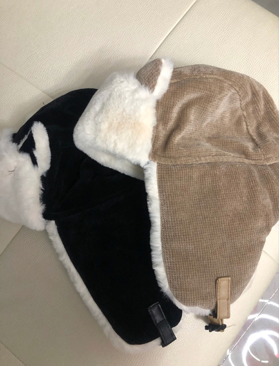 猫耳朵雷锋帽抖音爆款女韩版可爱秋冬季骑车防...